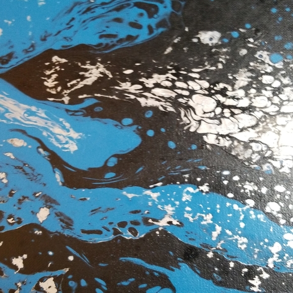 12"x16" Handmade Paint Pour - Picture 2 of 8